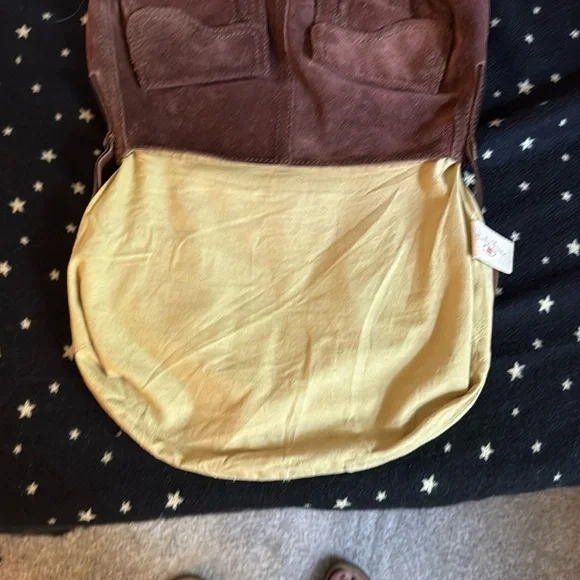 Vintage Lucky Brand Suede Foldover Stash Bag - Picture 5 of 10